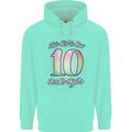 10 Year Old Birthday Girl Double Digits 10th Childrens Kids Hoodie Peppermint