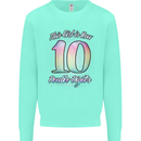 10 Year Old Birthday Girl Double Digits 10th Kids Sweatshirt Jumper Peppermint