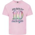 10 Year Old Birthday Girl Double Digits 10th Kids T-Shirt Childrens Light Pink