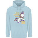 10 Year Old Birthday Girl Magical Unicorn 10th Childrens Kids Hoodie Light Blue