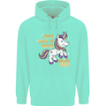 10 Year Old Birthday Girl Magical Unicorn 10th Childrens Kids Hoodie Peppermint
