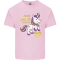 10 Year Old Birthday Girl Magical Unicorn 10th Kids T-Shirt Childrens Light Pink