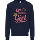 13th Birthday Girl 13 Year Old Princess Kids Sweatshirt Jumper Navy Blue