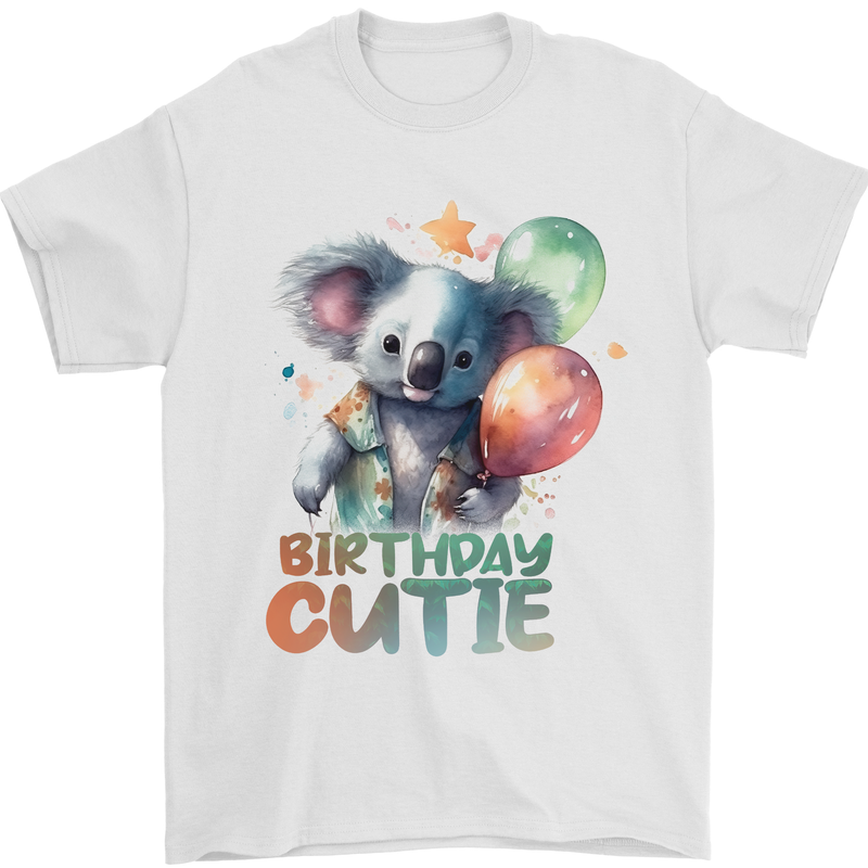 Birthday Cutie Koala 3rd 4th 5th 6th 7th 8th Mens T-Shirt 100% Cotton