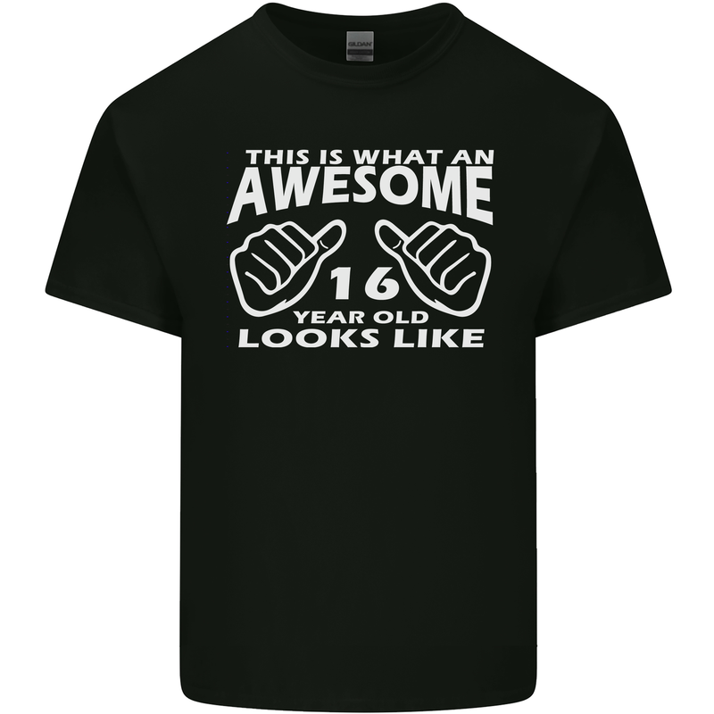 16th Birthday 16 Year Old This Is What Mens Cotton T-Shirt Tee Top Black