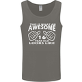 16th Birthday 16 Year Old This Is What Mens Vest Tank Top Charcoal