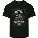 16th Birthday Limited Edition 2007 Mens Cotton T-Shirt Tee Top Black