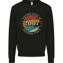 16th Birthday  Vintage Made In 2007 Mens Sweatshirt Jumper Black