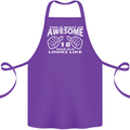18th Birthday 18 Year Old This Is What Cotton Apron 100% Organic Purple