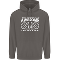 18th Birthday 18 Year Old This Is What Mens 80% Cotton Hoodie Charcoal