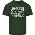 18th Birthday 18 Year Old This Is What Mens Cotton T-Shirt Tee Top Forest Green