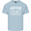 18th Birthday 18 Year Old This Is What Mens Cotton T-Shirt Tee Top Light Blue
