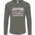 18th Birthday 18 Year Old This Is What Mens Long Sleeve T-Shirt Charcoal