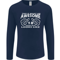 18th Birthday 18 Year Old This Is What Mens Long Sleeve T-Shirt Navy Blue