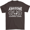 18th Birthday 18 Year Old This Is What Mens T-Shirt 100% Cotton Dark Chocolate