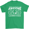 18th Birthday 18 Year Old This Is What Mens T-Shirt 100% Cotton Irish Green