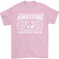 18th Birthday 18 Year Old This Is What Mens T-Shirt 100% Cotton Light Pink