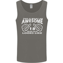 18th Birthday 18 Year Old This Is What Mens Vest Tank Top Charcoal
