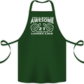 21st Birthday 21 Year Old This Is What Cotton Apron 100% Organic Forest Green
