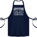 21st Birthday 21 Year Old This Is What Cotton Apron 100% Organic Navy Blue