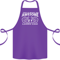 21st Birthday 21 Year Old This Is What Cotton Apron 100% Organic Purple