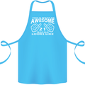 21st Birthday 21 Year Old This Is What Cotton Apron 100% Organic Turquoise