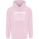 21st Birthday 21 Year Old This Is What Mens 80% Cotton Hoodie Light Pink