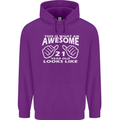 21st Birthday 21 Year Old This Is What Mens 80% Cotton Hoodie Purple