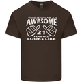 21st Birthday 21 Year Old This Is What Mens Cotton T-Shirt Tee Top Dark Chocolate