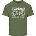 21st Birthday 21 Year Old This Is What Mens Cotton T-Shirt Tee Top Military Green