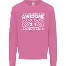 21st Birthday 21 Year Old This Is What Mens Sweatshirt Jumper Azalea