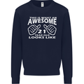 21st Birthday 21 Year Old This Is What Mens Sweatshirt Jumper Navy Blue