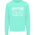 21st Birthday 21 Year Old This Is What Mens Sweatshirt Jumper Peppermint