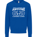 21st Birthday 21 Year Old This Is What Mens Sweatshirt Jumper Royal Blue