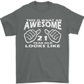 21st Birthday 21 Year Old This Is What Mens T-Shirt 100% Cotton Charcoal
