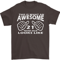 21st Birthday 21 Year Old This Is What Mens T-Shirt 100% Cotton Dark Chocolate