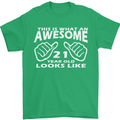 21st Birthday 21 Year Old This Is What Mens T-Shirt 100% Cotton Irish Green