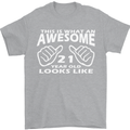 21st Birthday 21 Year Old This Is What Mens T-Shirt 100% Cotton Sports Grey