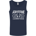 21st Birthday 21 Year Old This Is What Mens Vest Tank Top Navy Blue