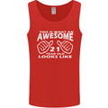 21st Birthday 21 Year Old This Is What Mens Vest Tank Top Red