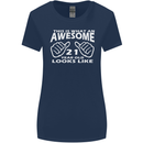 21st Birthday 21 Year Old This Is What Womens Wider Cut T-Shirt Navy Blue