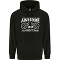30th Birthday 30 Year Old This Is What Mens 80% Cotton Hoodie Black