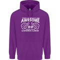 30th Birthday 30 Year Old This Is What Mens 80% Cotton Hoodie Purple