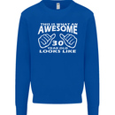 30th Birthday 30 Year Old This Is What Mens Sweatshirt Jumper Royal Blue