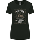 32nd Birthday Limited Edition 1991 Womens Wider Cut T-Shirt Black