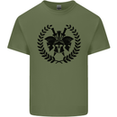 3 Sparta Helmets Bodybuilding Training Gym Mens Cotton T-Shirt Tee Top Military Green