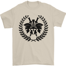 3 Sparta Helmets Bodybuilding Training Gym Mens T-Shirt 100% Cotton Sand