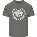 4 Sparta Helmets Training Gym Bodybuilding Mens Cotton T-Shirt Tee Top Charcoal