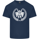 4 Sparta Helmets Training Gym Bodybuilding Mens Cotton T-Shirt Tee Top Navy Blue