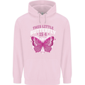 4 Year Old Birthday Butterfly 4th Childrens Kids Hoodie Light Pink